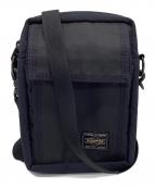 PORTERポーター）の古着「BLACK PATTERN（ブラックパターン）ミニショルダーバッグ」｜ネイビー