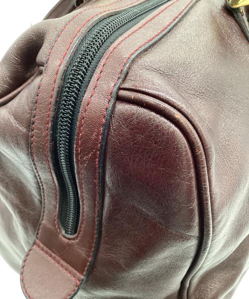 Gold Pfeil（ゴールドファイル）Gold Pfeil (ゴールドファイル) ボストンバッグ ボルドーの古着・服飾アイテム