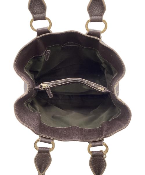 BVLGARI（ブルガリ）BVLGARI (ブルガリ) ハンドバッグ ブラウンの古着・服飾アイテム