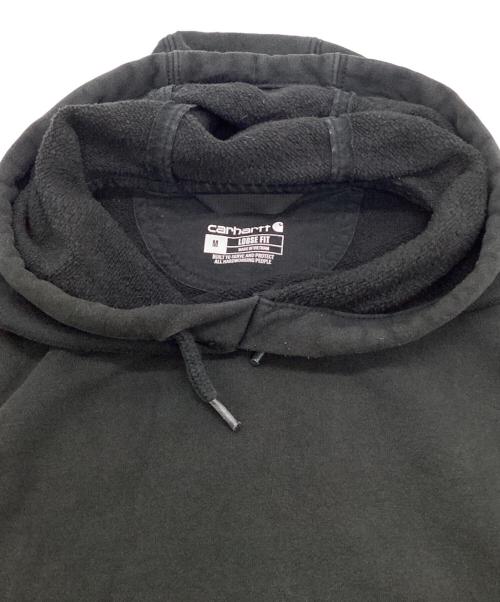 CarHartt（カーハート）CarHartt Loose Fit Midweight Logo Sleeve Graphic Sweatshirt（ルーズ フィット ミッドウェイト ロゴ スリーブ グラフィック スウェット）パーカー ブラック サイズ:Mの古着・服飾アイテム