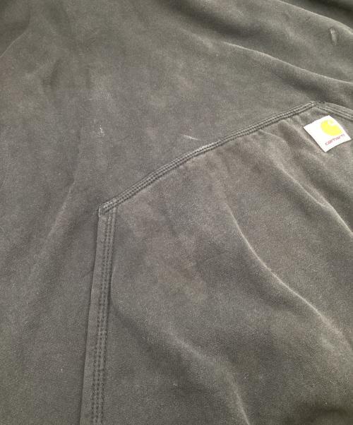 CarHartt（カーハート）CarHartt Loose Fit Midweight Logo Sleeve Graphic Sweatshirt（ルーズ フィット ミッドウェイト ロゴ スリーブ グラフィック スウェット）パーカー ブラック サイズ:Mの古着・服飾アイテム