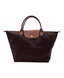 LONGCHAMP（ロンシャン）の古着「ル プリアージュ オリジナル トップハンドルバッグ M」｜ブラウン