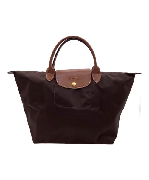 LONGCHAMP（ロンシャン）LONGCHAMP (ロンシャン) ル プリアージュ オリジナル トップハンドルバッグ M ブラウンの古着・服飾アイテム