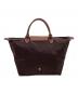 LONGCHAMP (ロンシャン) ル プリアージュ オリジナル トップハンドルバッグ M ブラウン：10000円