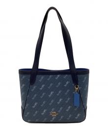 COACH（コーチ）の古着「ホース アンド キャリッジ トート 27」｜ネイビー