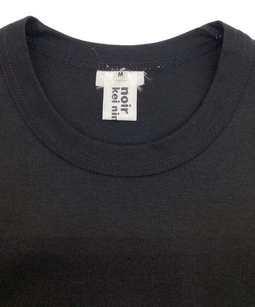 noir kei ninomiya（ノワール ケイ ニノミヤ）noir kei ninomiya (ノワール ケイ ニノミヤ) チュール スリーブ Tシャツ ブラック サイズ:Mの古着・服飾アイテム