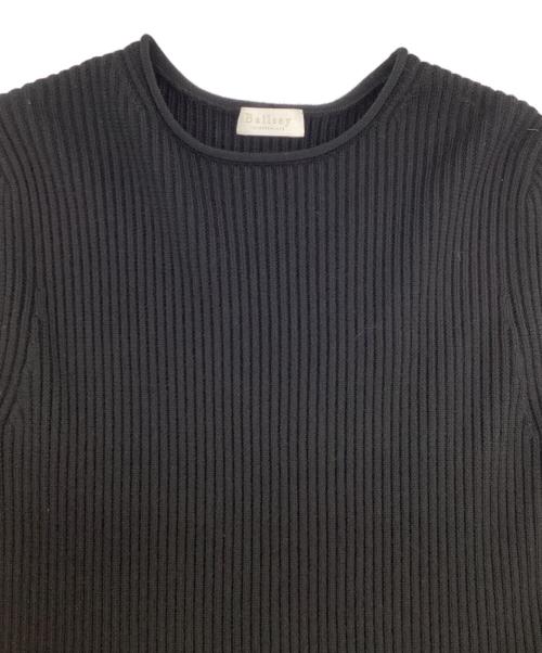 BALLSEY（ボールジィ）BALLSEY (ボールジィ) リンクスリブコンビ クルーネックワンピース ブラック サイズ:36の古着・服飾アイテム