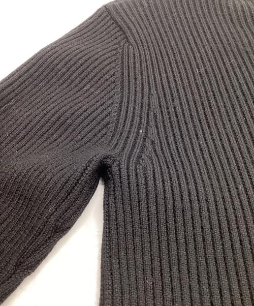 BALLSEY（ボールジィ）BALLSEY (ボールジィ) リンクスリブコンビ クルーネックワンピース ブラック サイズ:36の古着・服飾アイテム