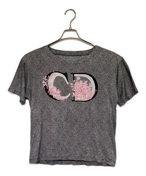 Christian Dior（クリスチャン ディオール）Christian Dior (クリスチャン ディオール) 半袖カットソー ブラック×ホワイト サイズ:sの古着・服飾アイテム