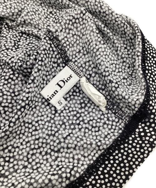 Christian Dior（クリスチャン ディオール）Christian Dior (クリスチャン ディオール) 半袖カットソー ブラック×ホワイト サイズ:sの古着・服飾アイテム