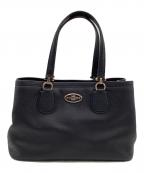 COACHコーチ）の古着「Small Kit Carryall（スモール キット キャリーオール）ハンドバッグ」｜ブラック