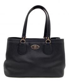 COACH（コーチ）の古着「Small Kit Carryall（スモール キット キャリーオール）ハンドバッグ」｜ブラック