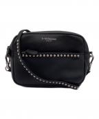 J&M DAVIDSONジェイ＆エム デヴィッドソン）の古着「 LIPSTICK POCHETTE WITH STUDS（リップスティック ポシェット ウィズ スタッズ）ショルダーバッグ」｜ブラック