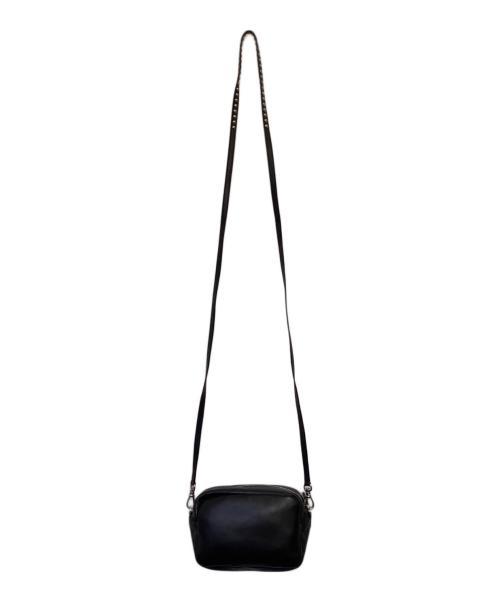 J&M DAVIDSON（ジェイ＆エム デヴィッドソン）J&M DAVIDSON (ジェイ＆エム デヴィッドソン)  LIPSTICK POCHETTE WITH STUDS（リップスティック ポシェット ウィズ スタッズ）ショルダーバッグ ブラックの古着・服飾アイテム