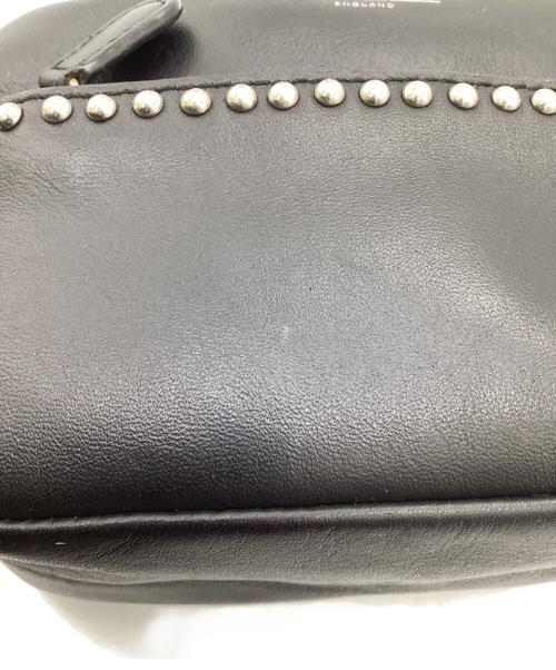 J&M DAVIDSON（ジェイ＆エム デヴィッドソン）J&M DAVIDSON (ジェイ＆エム デヴィッドソン)  LIPSTICK POCHETTE WITH STUDS（リップスティック ポシェット ウィズ スタッズ）ショルダーバッグ ブラックの古着・服飾アイテム