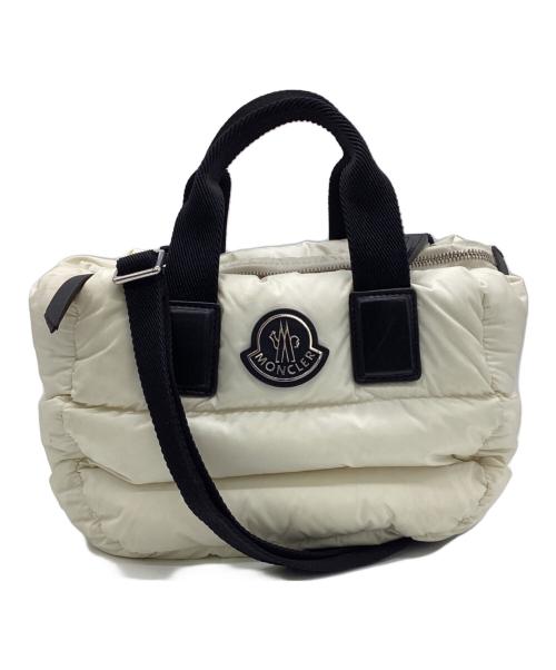 MONCLER（モンクレール）MONCLER (モンクレール) MINI CARADOC（ミニ カラドック）2WAY トート ホワイトの古着・服飾アイテム