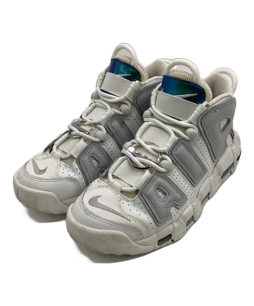 NIKE（ナイキ）NIKE (ナイキ) WMS AIR MORE UPTEMPO（エア モア アップテンポ）スニーカー ホワイト×グレー サイズ:US5.5の古着・服飾アイテム