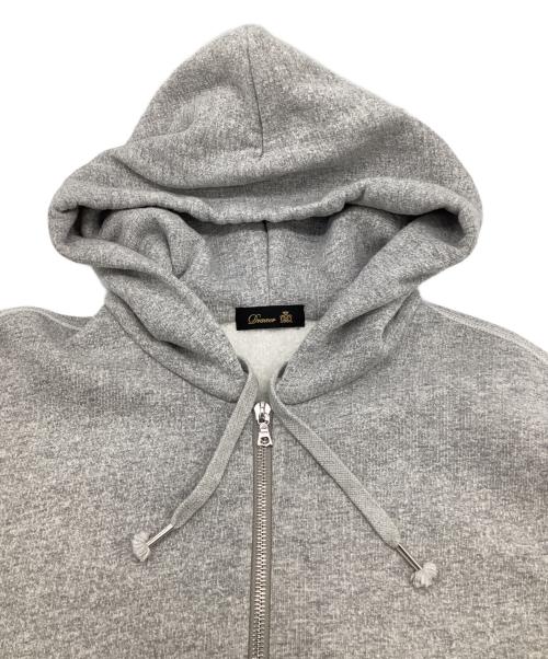 DRAWER（ドゥロワー）DRAWER (ドゥロワー) コットン吊り裏毛フーデッドパーカー グレー サイズ:1の古着・服飾アイテム