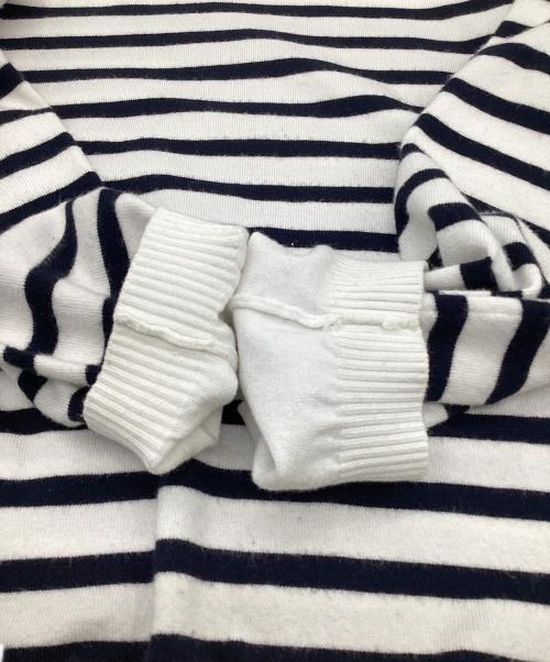 MADISON BLUE（マディソンブルー）MADISON BLUE (マディソンブルー) martinique (マルティニーク) HELLO CREW L/S PO BORDER（ハロー クルー ロングスリーブ プルオーバー ボーダー） ホワイト×ブラック サイズ:00の古着・服飾アイテム