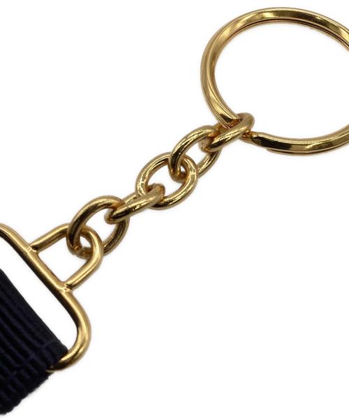 Salvatore Ferragamo（サルヴァトーレ フェラガモ）Salvatore Ferragamo (サルヴァトーレ フェラガモ) ヴァラリボン キーホルダー ネイビーの古着・服飾アイテム