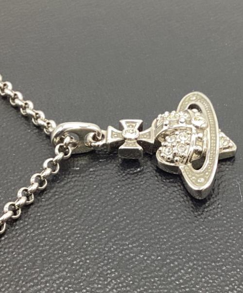 Vivienne Westwood（ヴィヴィアンウエストウッド）Vivienne Westwood (ヴィヴィアンウエストウッド) ハートオーブネックレス シルバーの古着・服飾アイテム