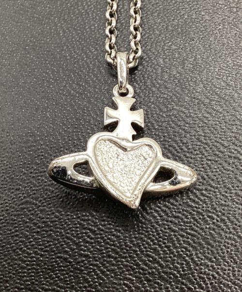 Vivienne Westwood（ヴィヴィアンウエストウッド）Vivienne Westwood (ヴィヴィアンウエストウッド) ハートオーブネックレス シルバーの古着・服飾アイテム