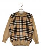 Burberry'sバーバリーズ）の古着「クルーネック ニット」｜ベージュ