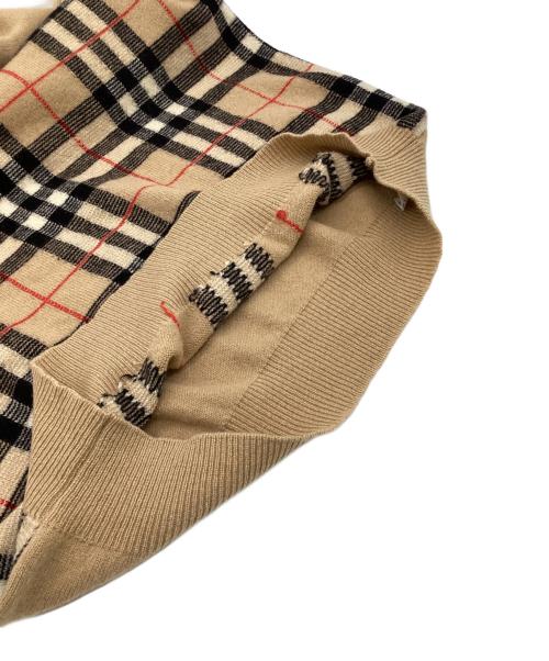 Burberry's（バーバリーズ）Burberry's (バーバリーズ) クルーネック ニット ベージュ サイズ:表記無（実寸値要確認）の古着・服飾アイテム