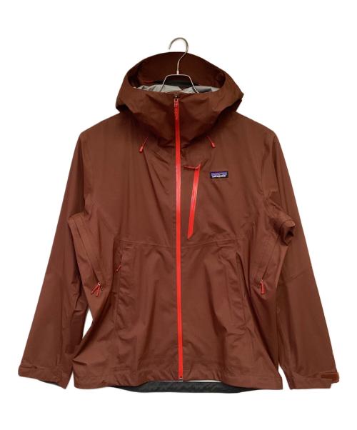 Patagonia（パタゴニア）Patagonia (パタゴニア) GRANITTE CREST RAIN JKT（グラナイト クレスト レイン ジャケット） ブラウン×レッド サイズ:Lの古着・服飾アイテム
