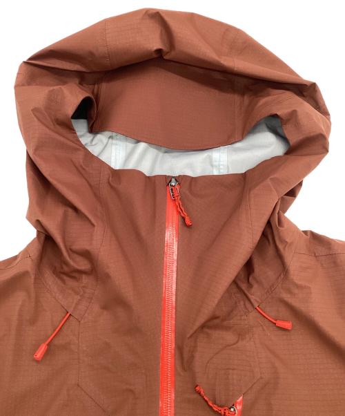 Patagonia（パタゴニア）Patagonia (パタゴニア) GRANITTE CREST RAIN JKT（グラナイト クレスト レイン ジャケット） ブラウン×レッド サイズ:Lの古着・服飾アイテム