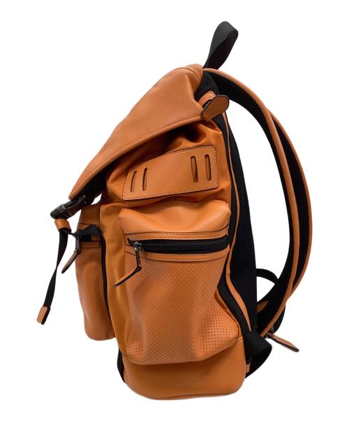 COACH（コーチ）COACH (コーチ) レザーリュック オレンジ×ブラックの古着・服飾アイテム