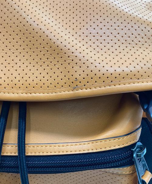 COACH（コーチ）COACH (コーチ) レザーリュック オレンジ×ブラックの古着・服飾アイテム