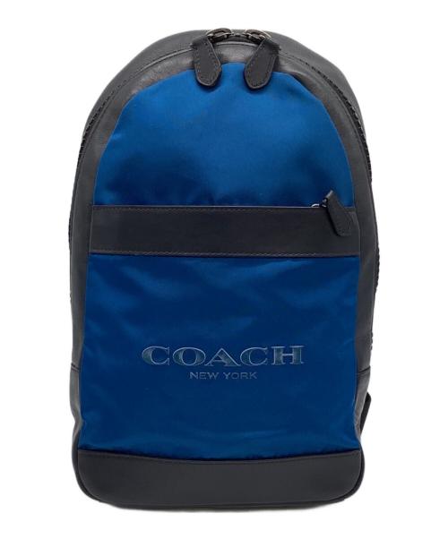 COACH（コーチ）COACH (コーチ) ボディーバッグ ブルー×ネイビーの古着・服飾アイテム