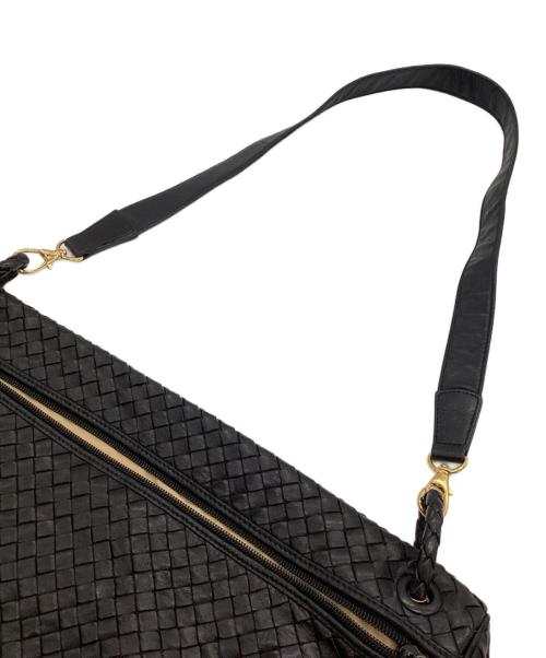 BOTTEGA VENETA（ボッテガベネタ）BOTTEGA VENETA (ボッテガベネタ) イントレチャート ショルダーバッグ ブラックの古着・服飾アイテム