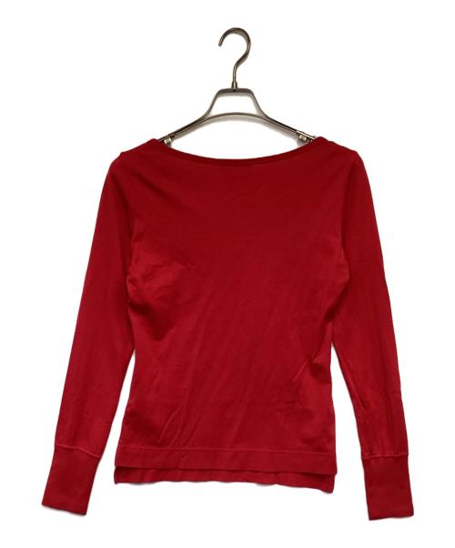 Vivienne Westwood RED LABEL（ヴィヴィアンウエストウッドレッドレーベル）Vivienne Westwood RED LABEL (ヴィヴィアンウエストウッドレッドレーベル) オーブ 長袖カットソー レッド サイズ:02の古着・服飾アイテム
