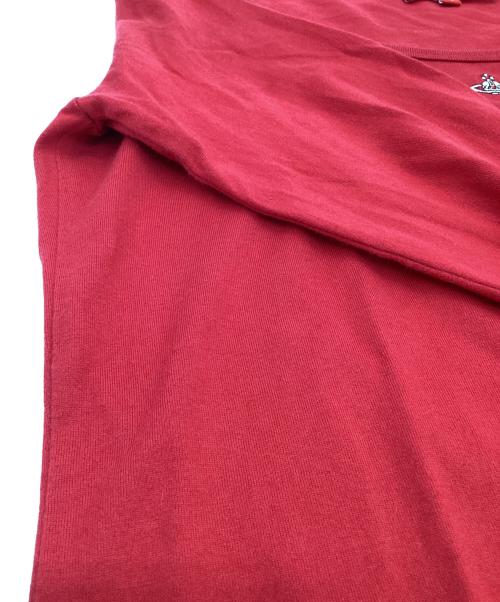 Vivienne Westwood RED LABEL（ヴィヴィアンウエストウッドレッドレーベル）Vivienne Westwood RED LABEL (ヴィヴィアンウエストウッドレッドレーベル) オーブ 長袖カットソー レッド サイズ:02の古着・服飾アイテム