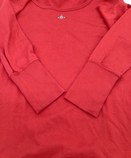 Vivienne Westwood RED LABEL（ヴィヴィアンウエストウッドレッドレーベル）Vivienne Westwood RED LABEL (ヴィヴィアンウエストウッドレッドレーベル) オーブ 長袖カットソー レッド サイズ:02の古着・服飾アイテム