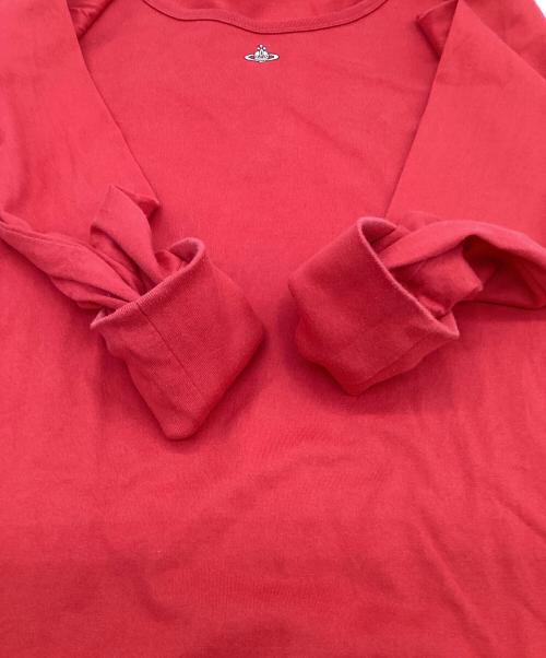 Vivienne Westwood RED LABEL（ヴィヴィアンウエストウッドレッドレーベル）Vivienne Westwood RED LABEL (ヴィヴィアンウエストウッドレッドレーベル) オーブ 長袖カットソー レッド サイズ:02の古着・服飾アイテム