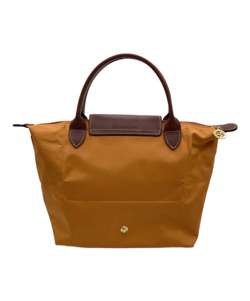 LONGCHAMP（ロンシャン）LONGCHAMP (ロンシャン) ルプリアージュ トップハンドル ハンドッグS オレンジ×ブラウンの古着・服飾アイテム