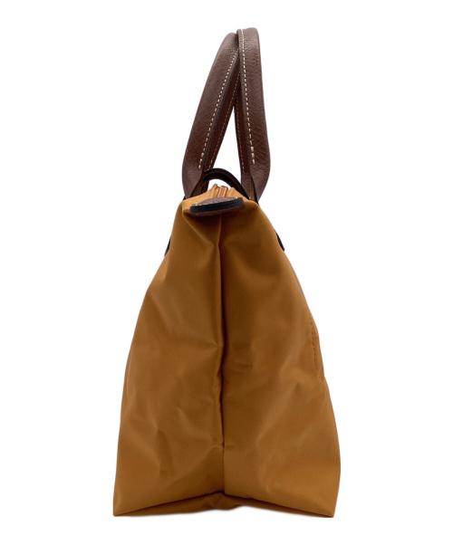 LONGCHAMP（ロンシャン）LONGCHAMP (ロンシャン) ルプリアージュ トップハンドル ハンドッグS オレンジ×ブラウンの古着・服飾アイテム