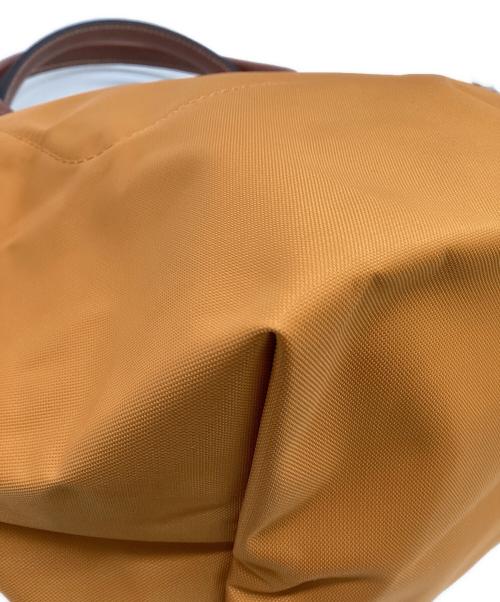 LONGCHAMP（ロンシャン）LONGCHAMP (ロンシャン) ルプリアージュ トップハンドル ハンドッグS オレンジ×ブラウンの古着・服飾アイテム