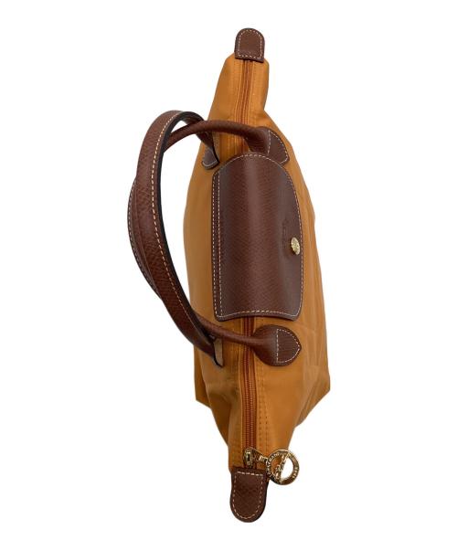 LONGCHAMP（ロンシャン）LONGCHAMP (ロンシャン) ルプリアージュ トップハンドル ハンドッグS オレンジ×ブラウンの古着・服飾アイテム