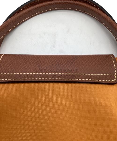 LONGCHAMP（ロンシャン）LONGCHAMP (ロンシャン) ルプリアージュ トップハンドル ハンドッグS オレンジ×ブラウンの古着・服飾アイテム