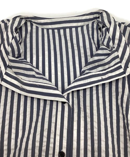 BEARDSLEY（ビアズリー）BEARDSLEY (ビアズリー) 長袖ブラウス ネイビー サイズ:Ｆの古着・服飾アイテム