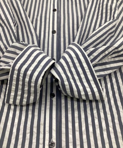 BEARDSLEY（ビアズリー）BEARDSLEY (ビアズリー) 長袖ブラウス ネイビー サイズ:Ｆの古着・服飾アイテム