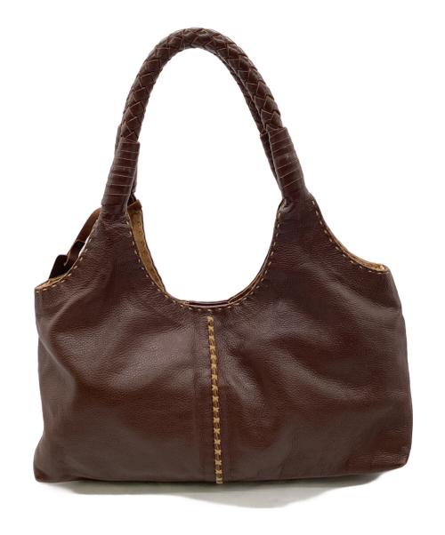 MOTHERHOUSE（マザーハウス）MOTHERHOUSE (マザーハウス) ハンドバッグ ブラウンの古着・服飾アイテム