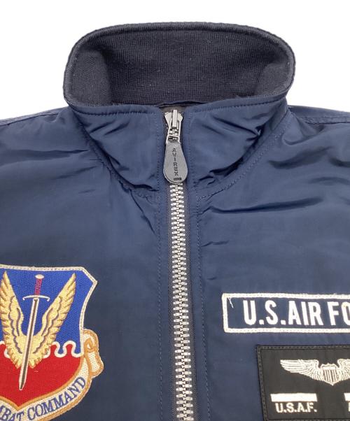 AVIREX（アヴィレックス）AVIREX (アヴィレックス) U.S.A.F. 70th ANNIVERSARY（アメリカ空軍 創立 70週年記念）MA-1ジャケット ネイビー サイズ:Mの古着・服飾アイテム