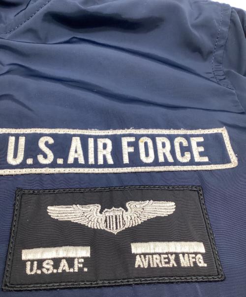 AVIREX（アヴィレックス）AVIREX (アヴィレックス) U.S.A.F. 70th ANNIVERSARY（アメリカ空軍 創立 70週年記念）MA-1ジャケット ネイビー サイズ:Mの古着・服飾アイテム