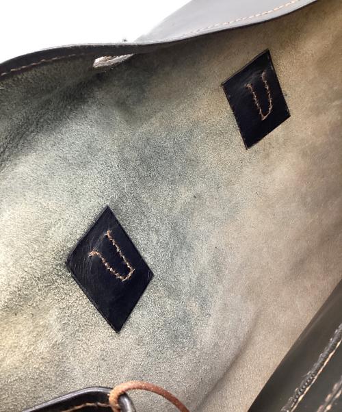 HENRY CUIR（アンリークイール）HENRY CUIR (アンリークイール) レザートートバッグ ブラックの古着・服飾アイテム