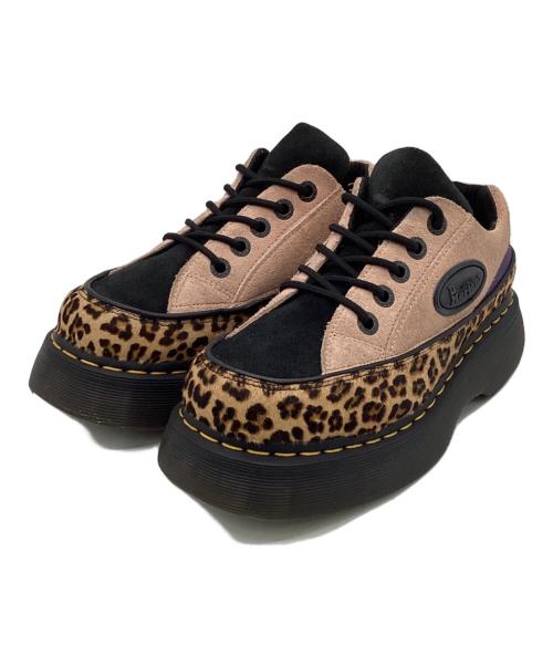 Dr.Martens（ドクターマーチン）Dr.Martens (ドクターマーチン) BUZZ 5 ホールシューズ ブラック×ピンク サイズ:UK4の古着・服飾アイテム